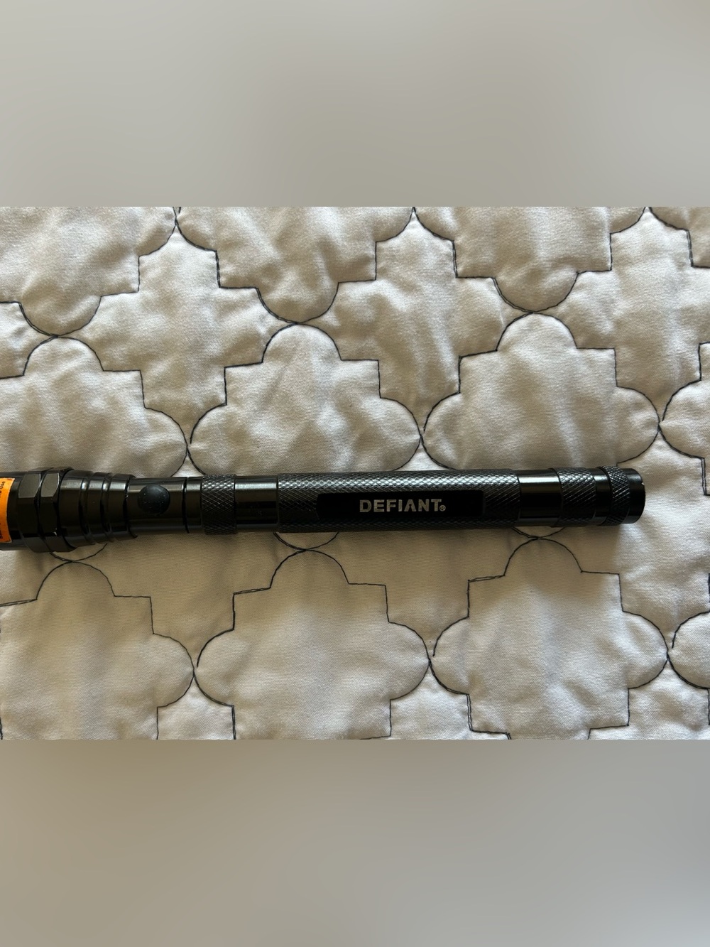Black Extendable Flashlight - Compact Tactical Light